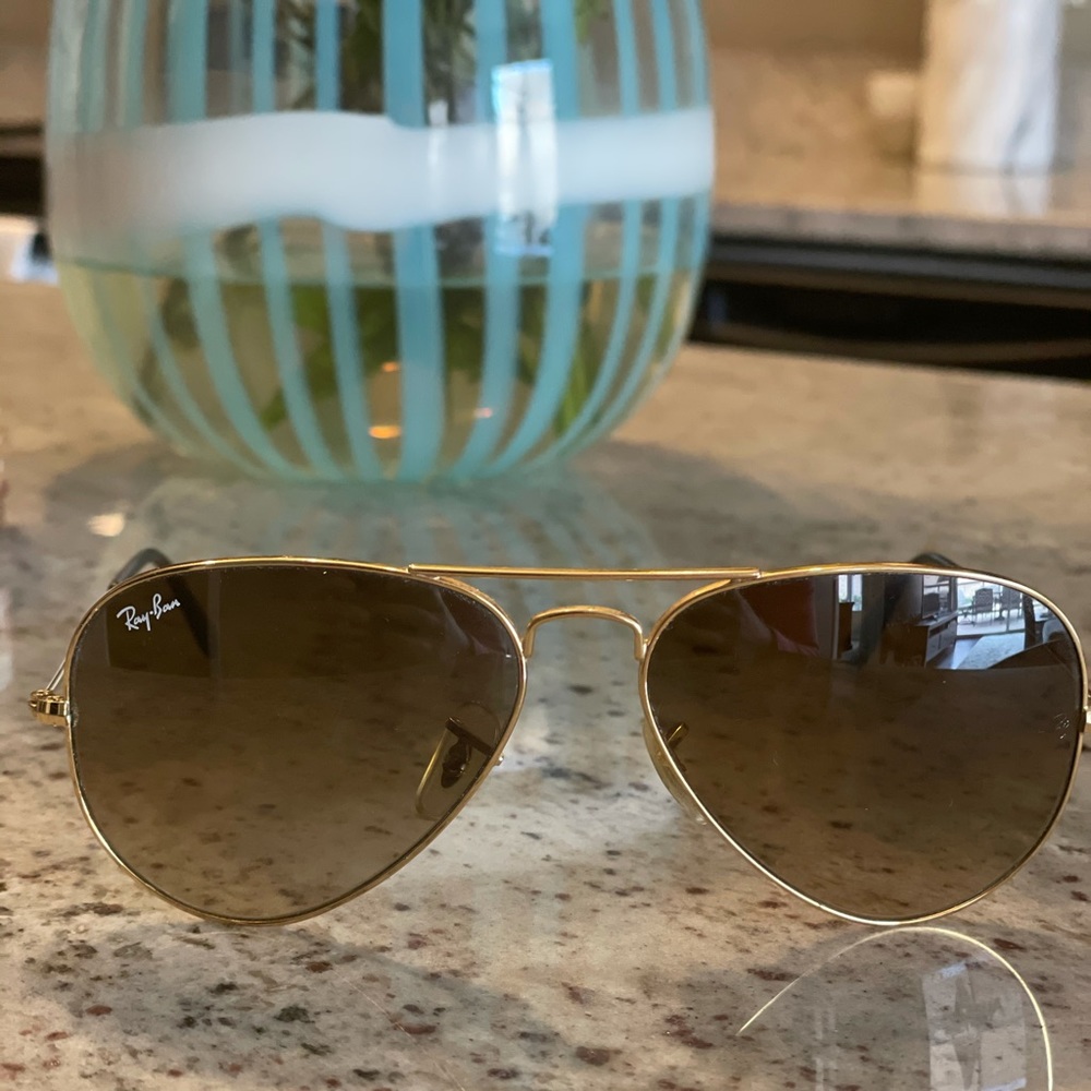Barely Used Large Rayban Aviators - image 2
